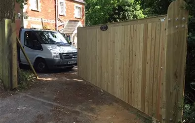 completed gate installation
